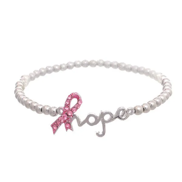 Pink Ribbon Hope Bracelet