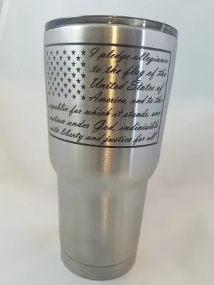 Pledge of allegiance 30oz tumbler