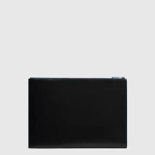 Pochette Piquadro Blue Square in Pelle Porta iPad®Pro 12,9'' Nero