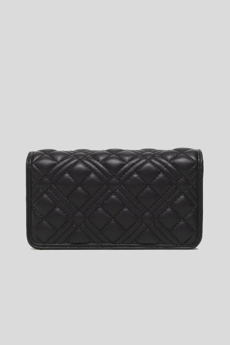 Portafogli Quilted Pu - Nero