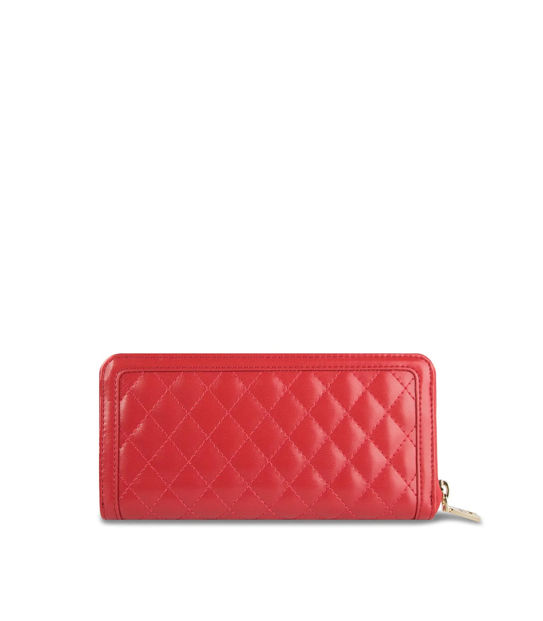 Portafoglio Quilted Nappa Pu - Rosso