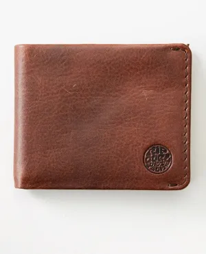 Portfel skórzany męski RIP CURL TEXAS RFID ALL  DAY brązowy