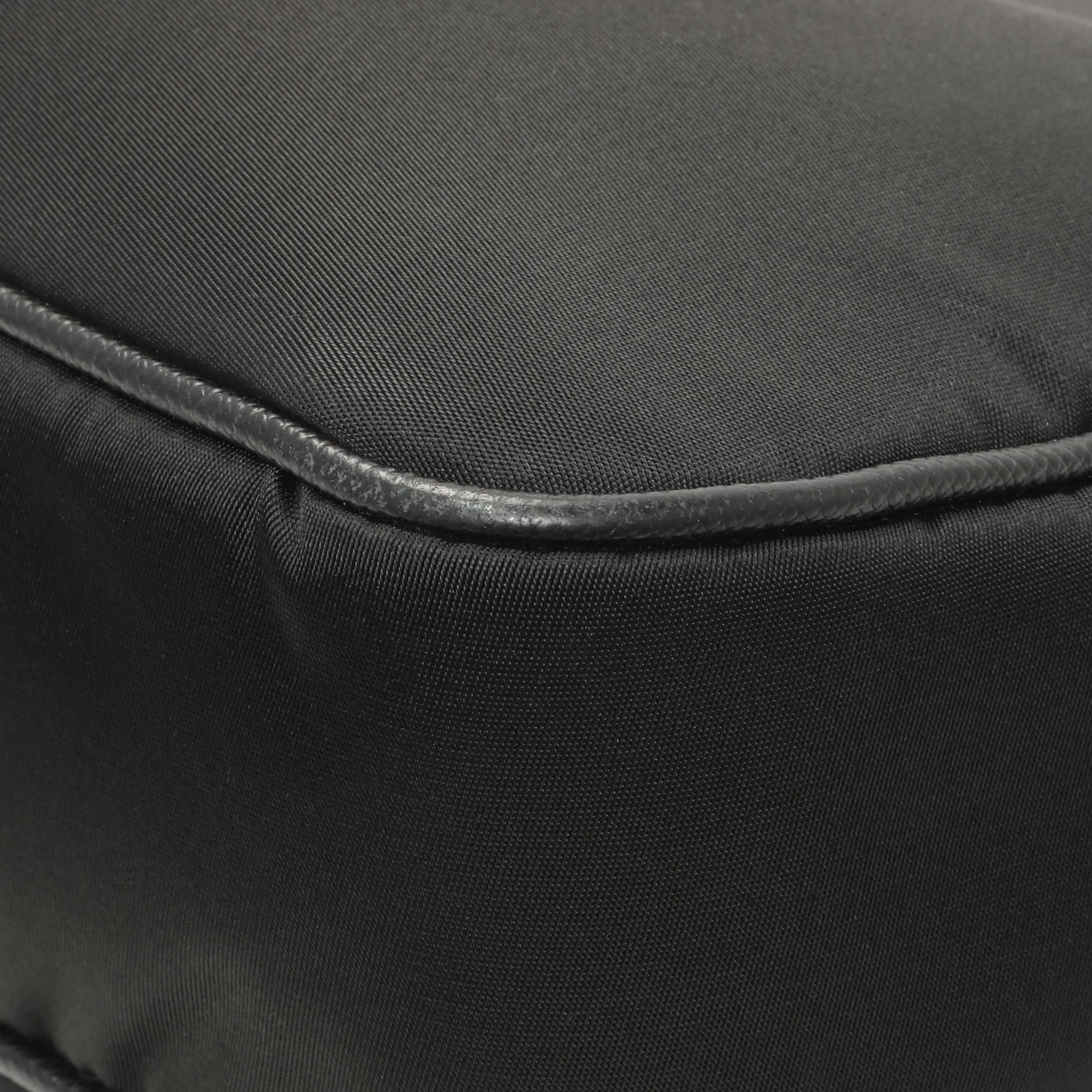 Prada Black Re-Nylon Saffiano Double Pouch Shoulder Bag
