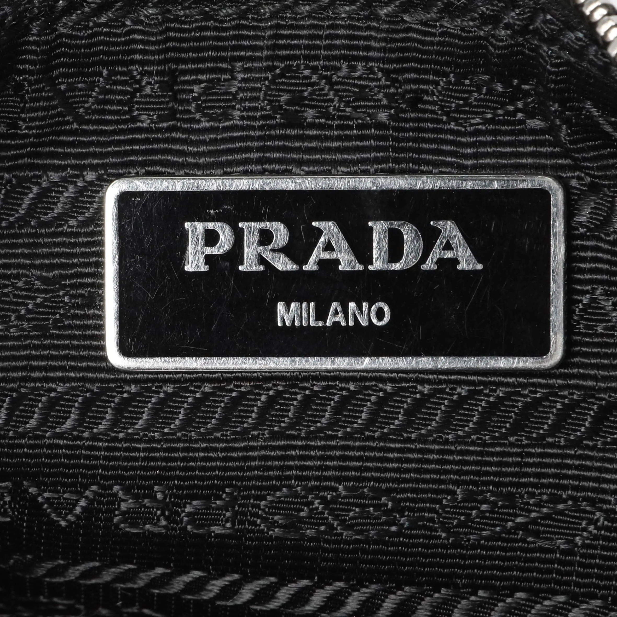 Prada Black Re-Nylon Saffiano Double Pouch Shoulder Bag