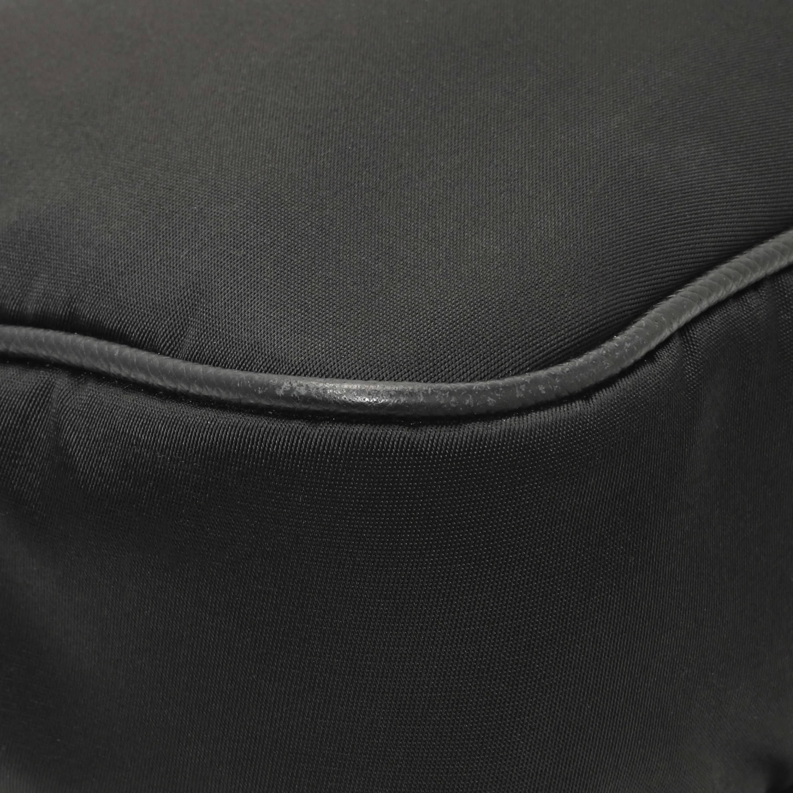Prada Black Re-Nylon Saffiano Double Pouch Shoulder Bag