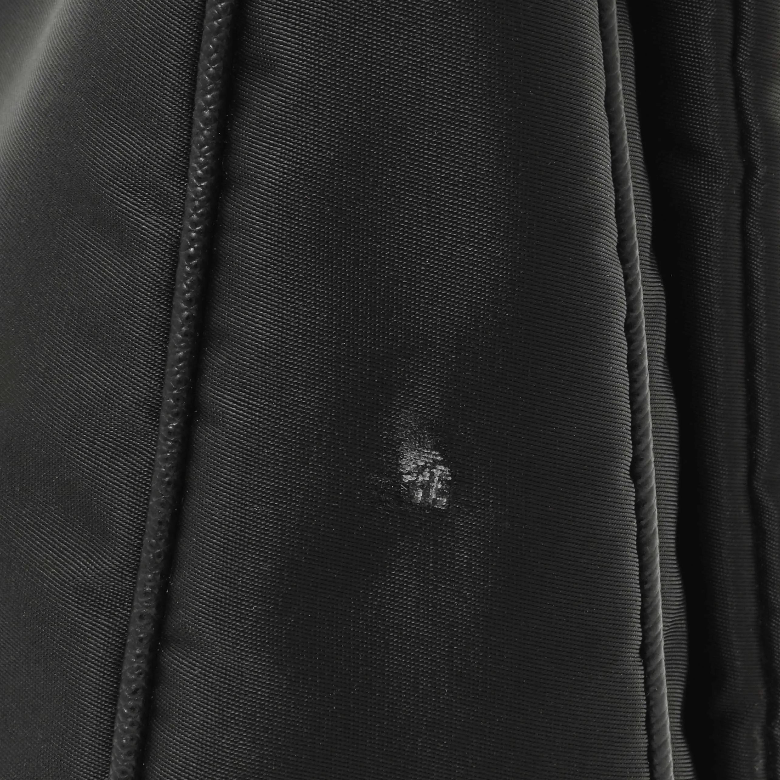 Prada Black Re-Nylon Saffiano Double Pouch Shoulder Bag