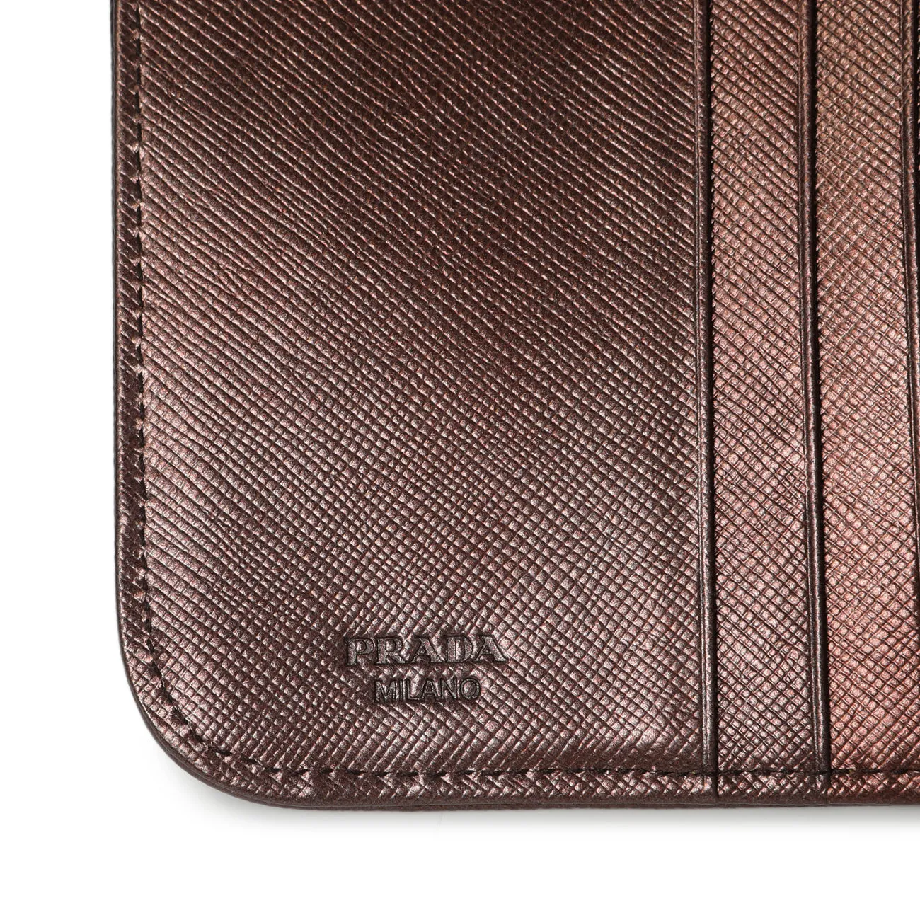 Prada Burgundy Nylon Compact Wallet