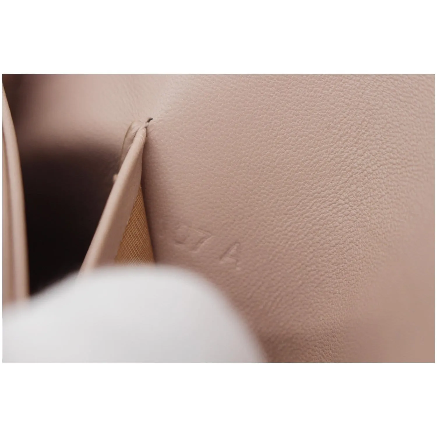 PRADA Mini Sidonie Nappa Diagramme Leather Chain Crossbody Bag Nude