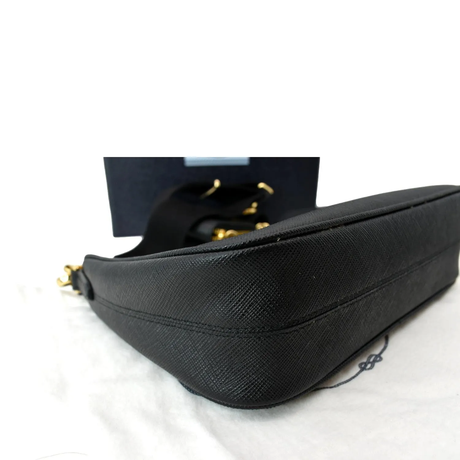 PRADA Re-Edition 2005 Saffiano Leather Shoulder Bag Black