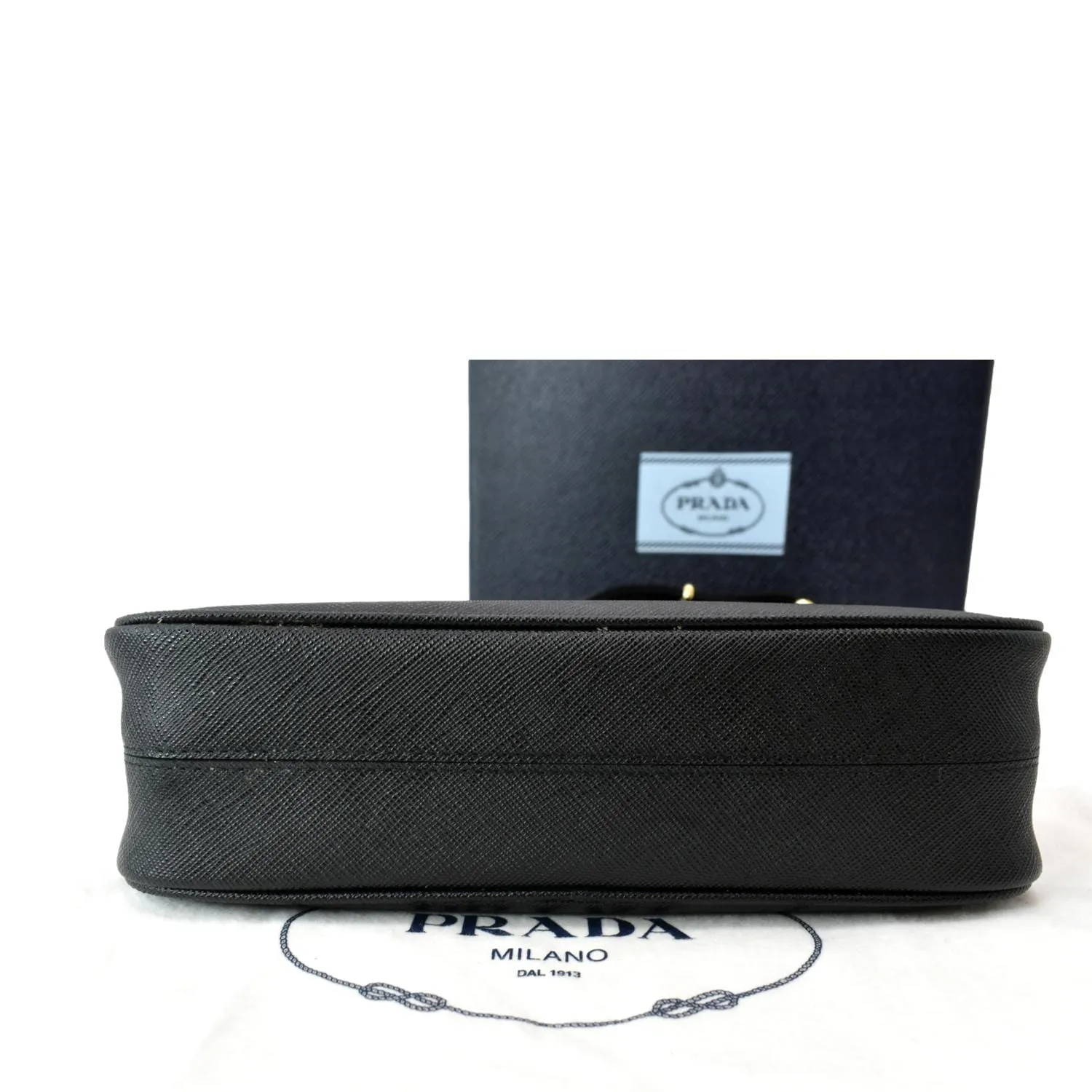 PRADA Re-Edition 2005 Saffiano Leather Shoulder Bag Black