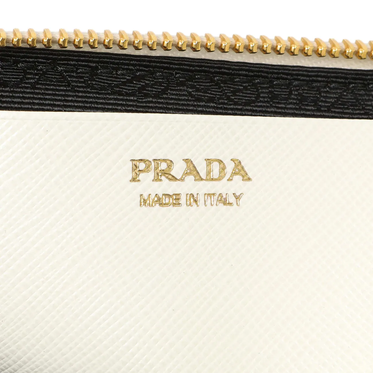 Prada White Shearling Mini Triangle Crossbody Pouch