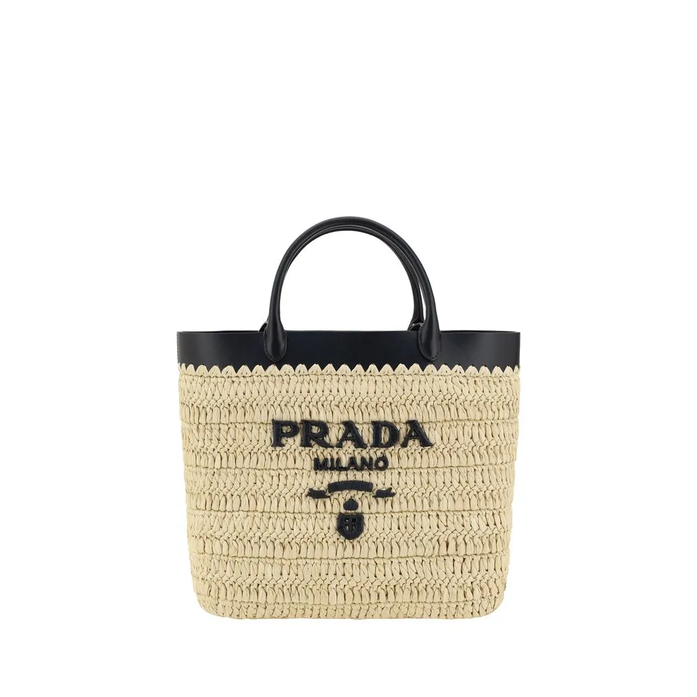 Prada Woven raffia Tote Bag