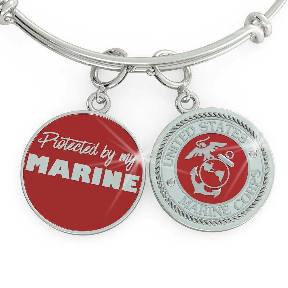 Protected by my MARINE Charm (.925 silver)