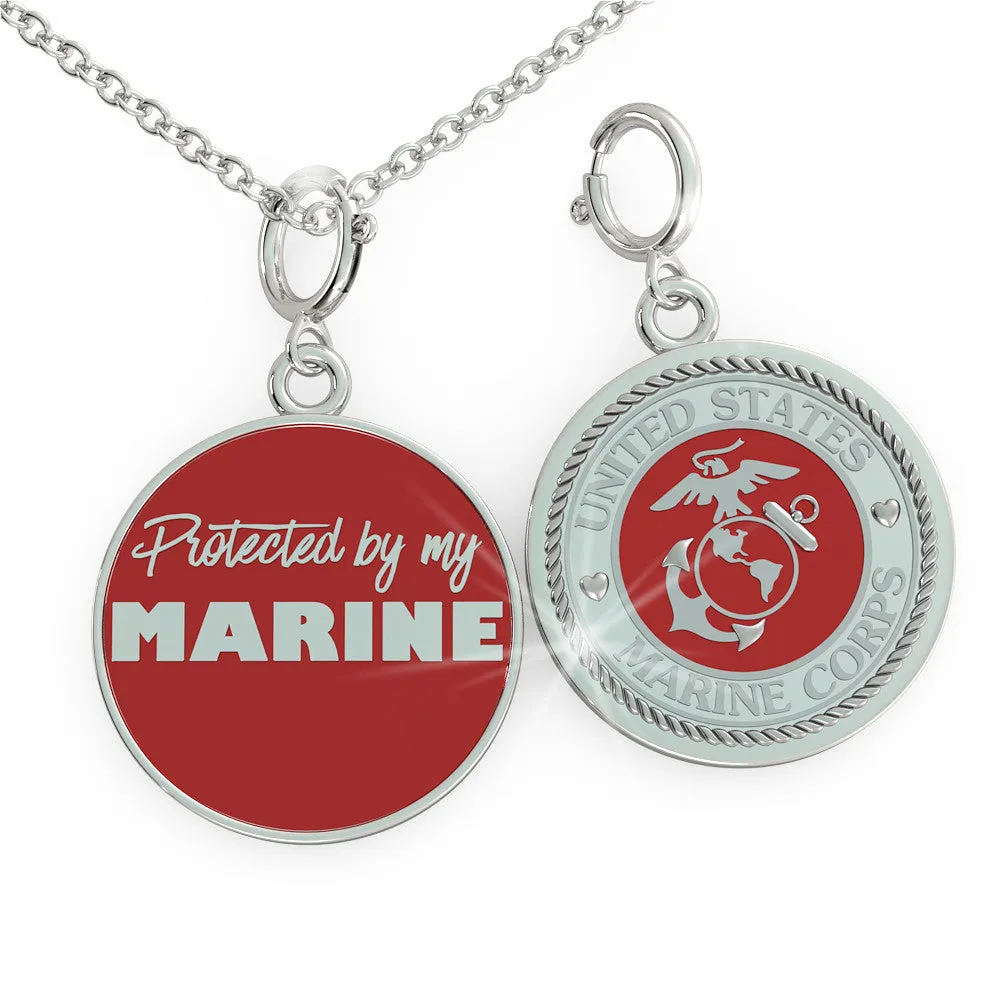 Protected by my MARINE Charm (.925 silver)