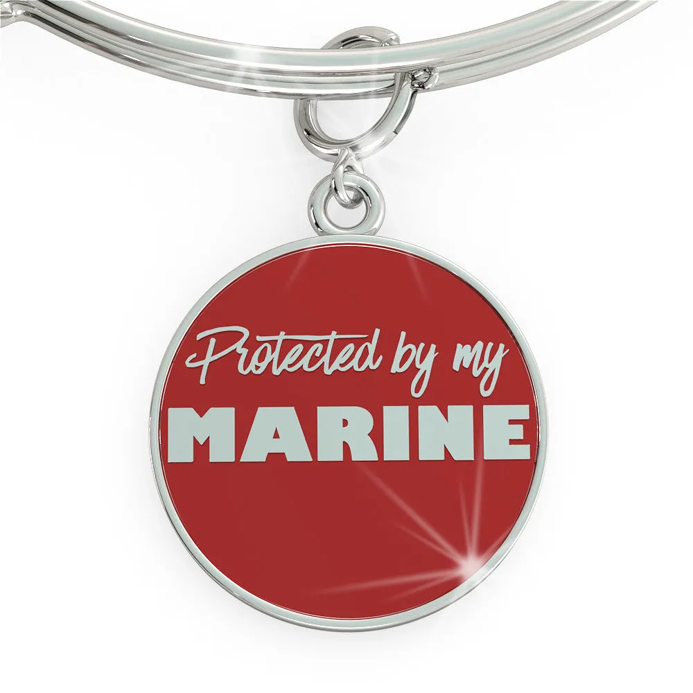 Protected by my MARINE Charm (.925 silver)