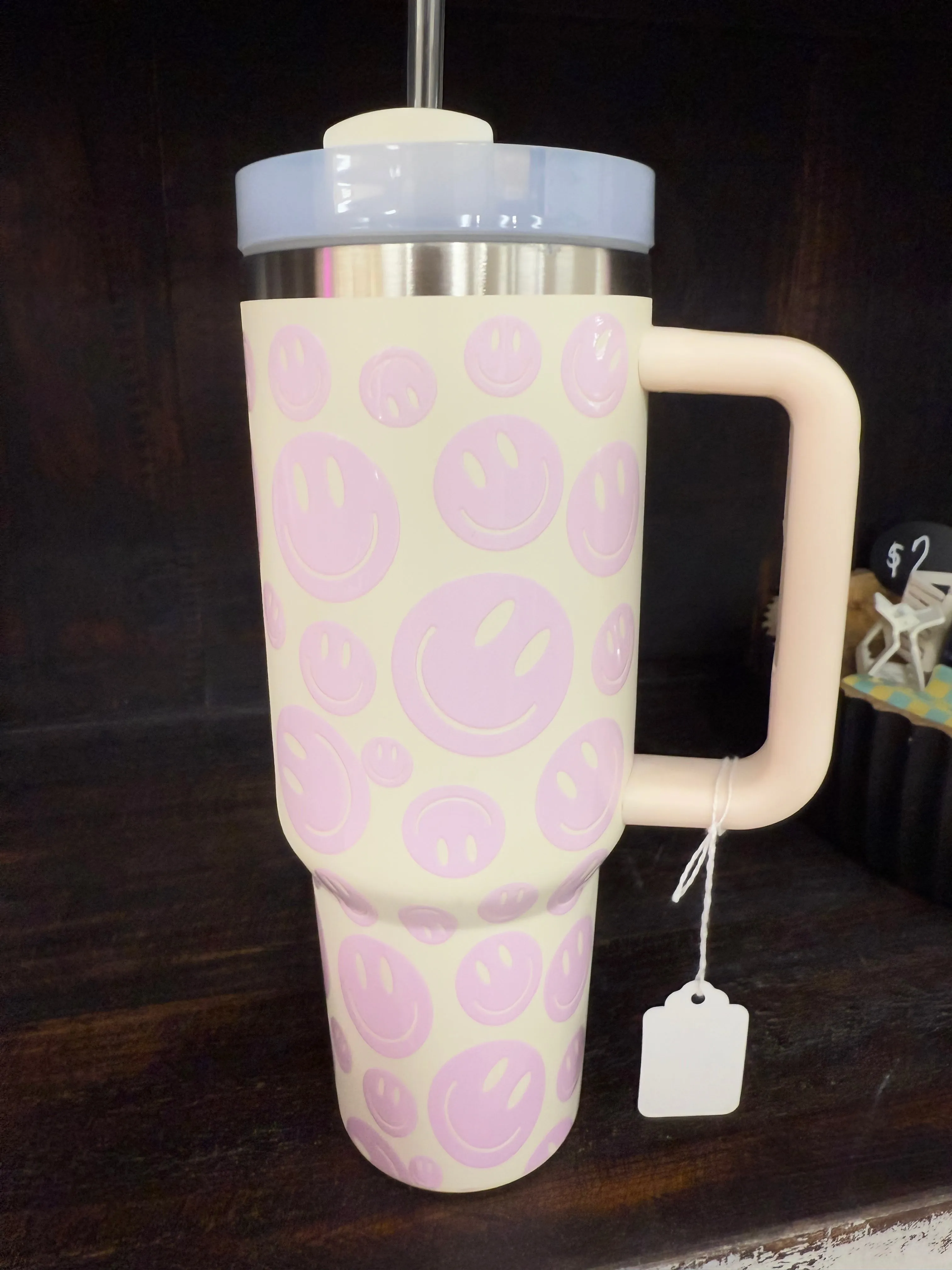 Purple and Cream Smiley