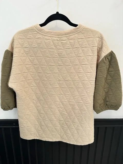 Quilted Color-block Lounge Set