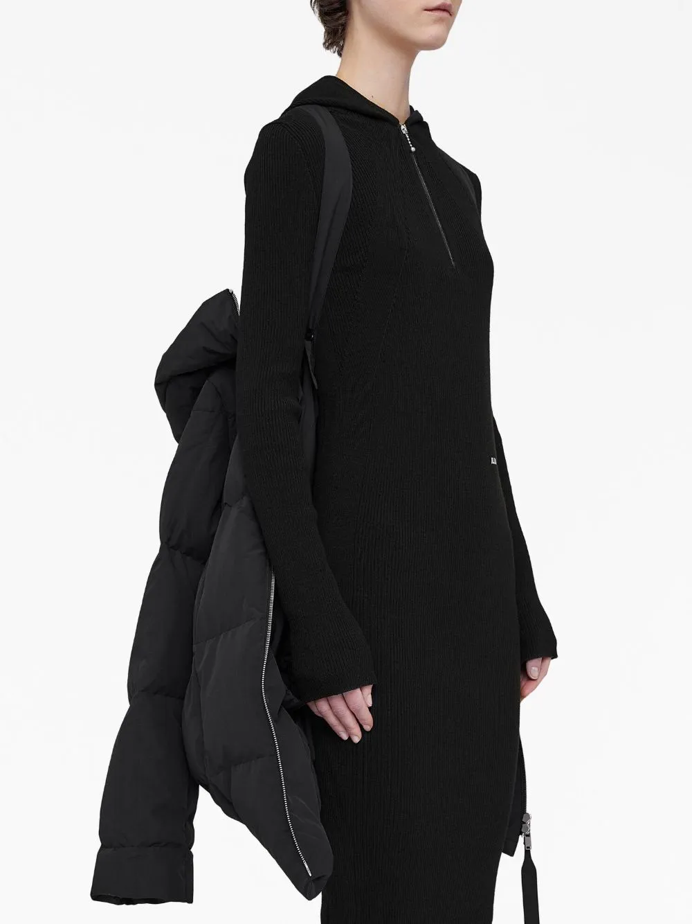 Quilted down jacket