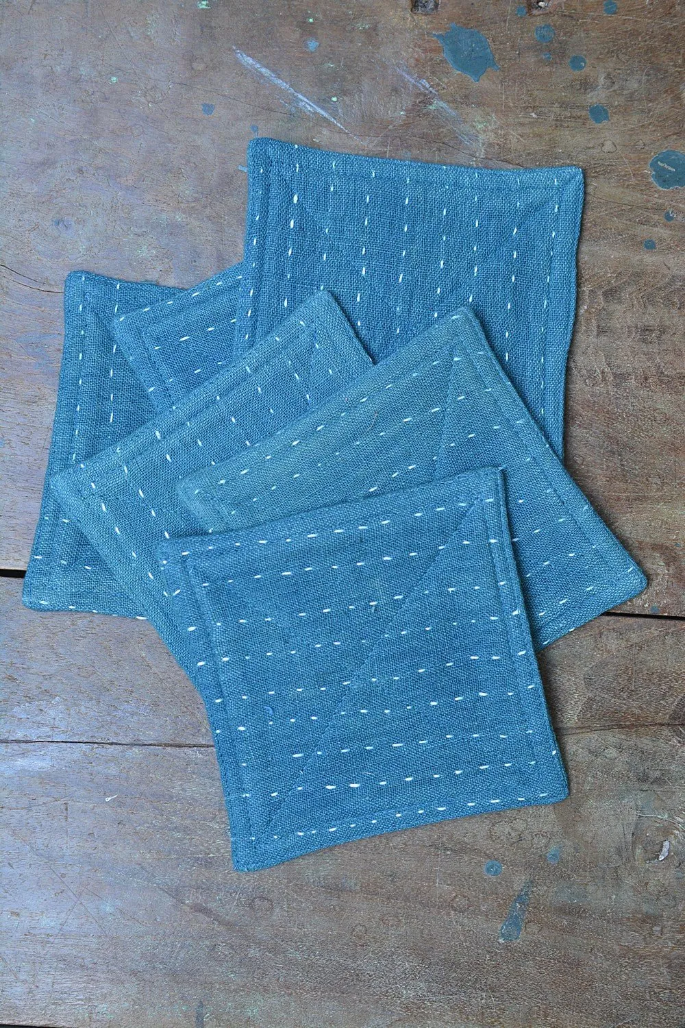 Quilted Khadi Coaster Set - Cutty Sark