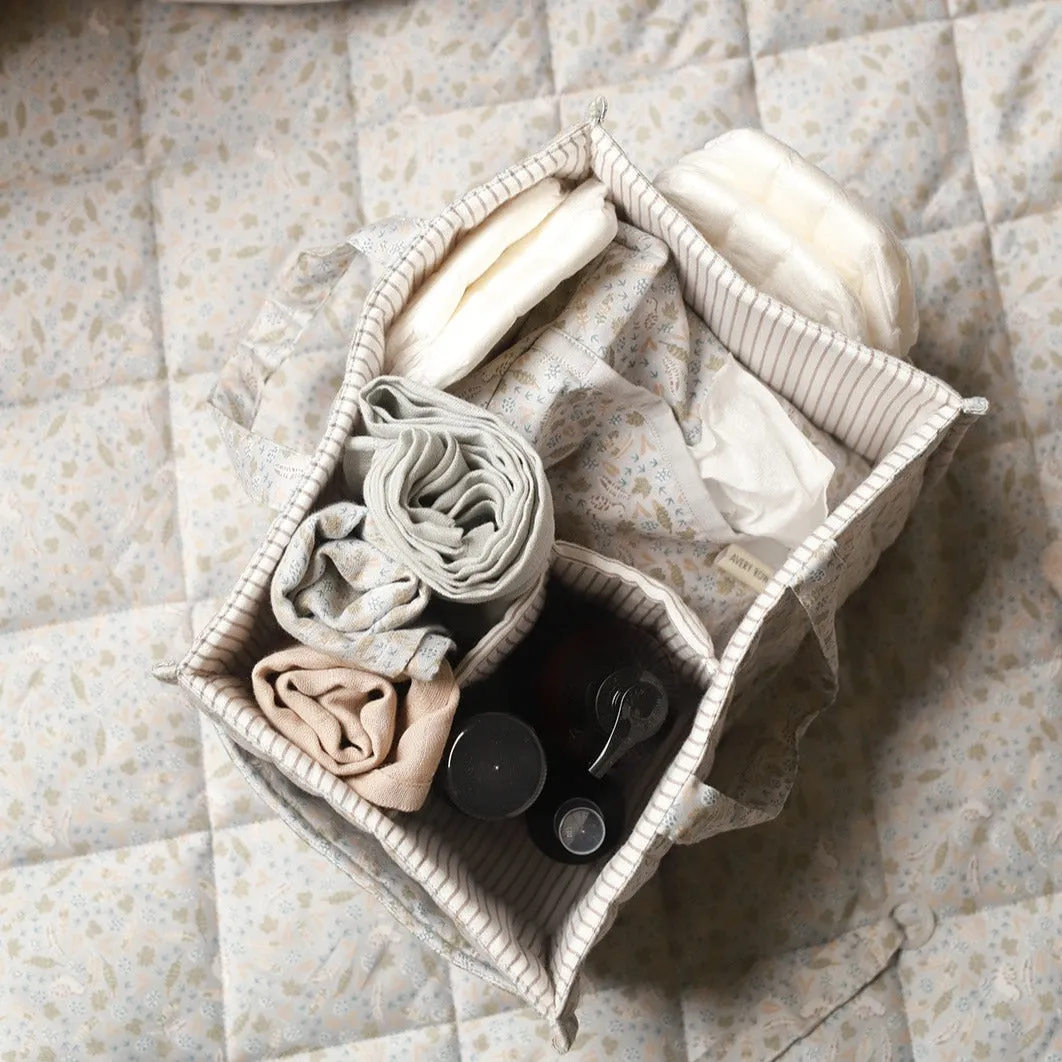 Quilted Nappy Caddy (Nature Trail)