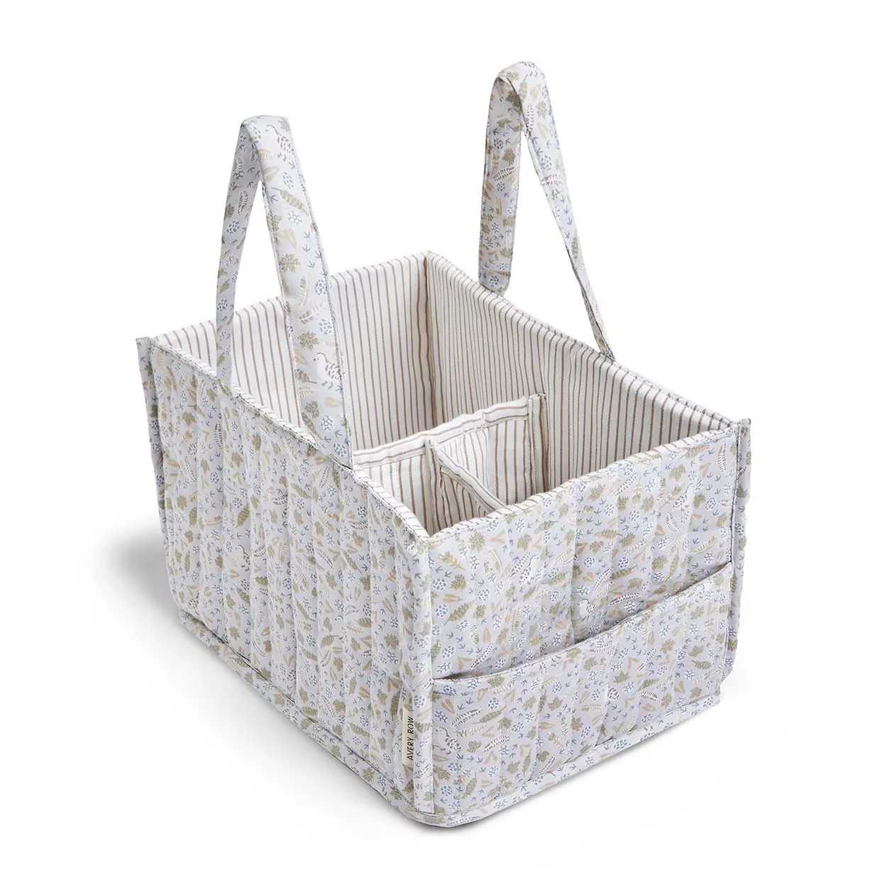 Quilted Nappy Caddy (Nature Trail)