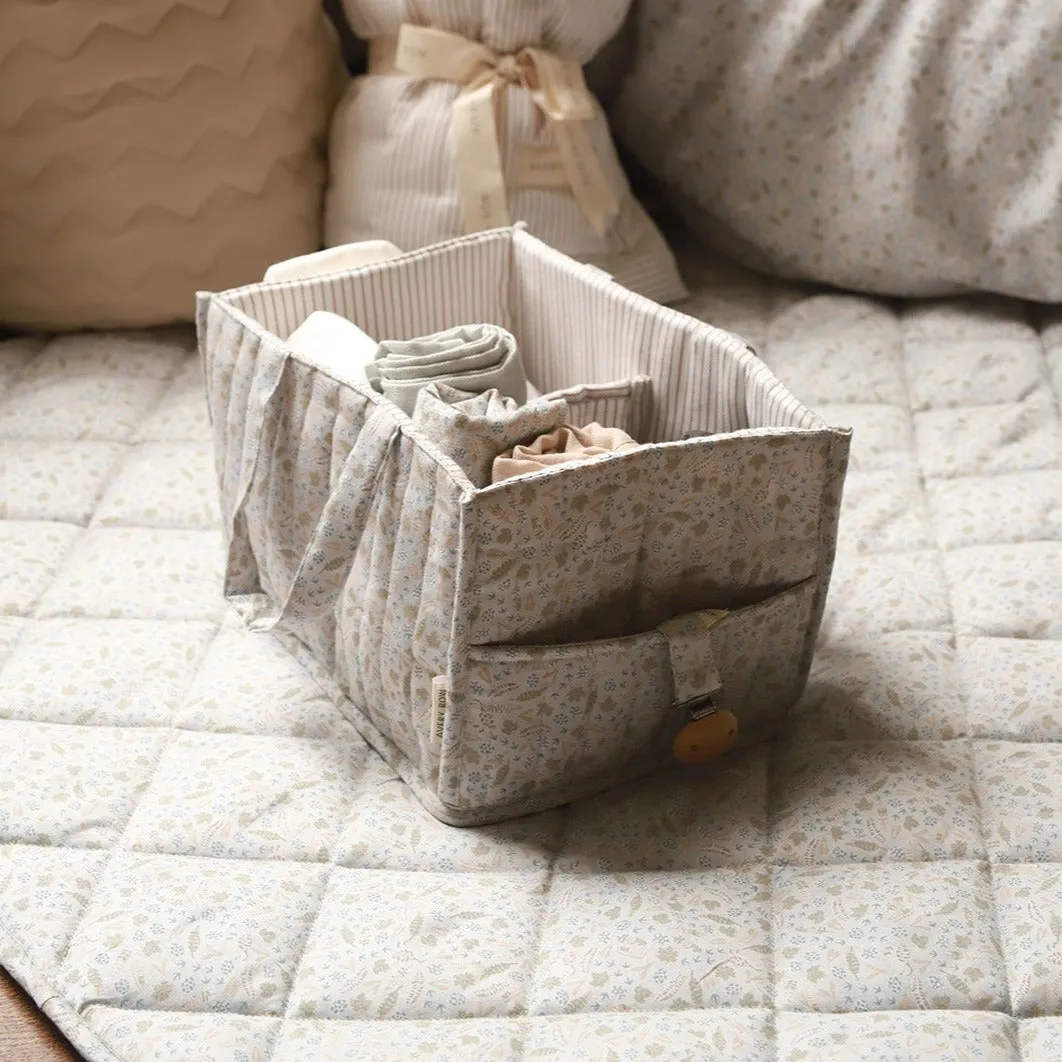 Quilted Nappy Caddy (Nature Trail)