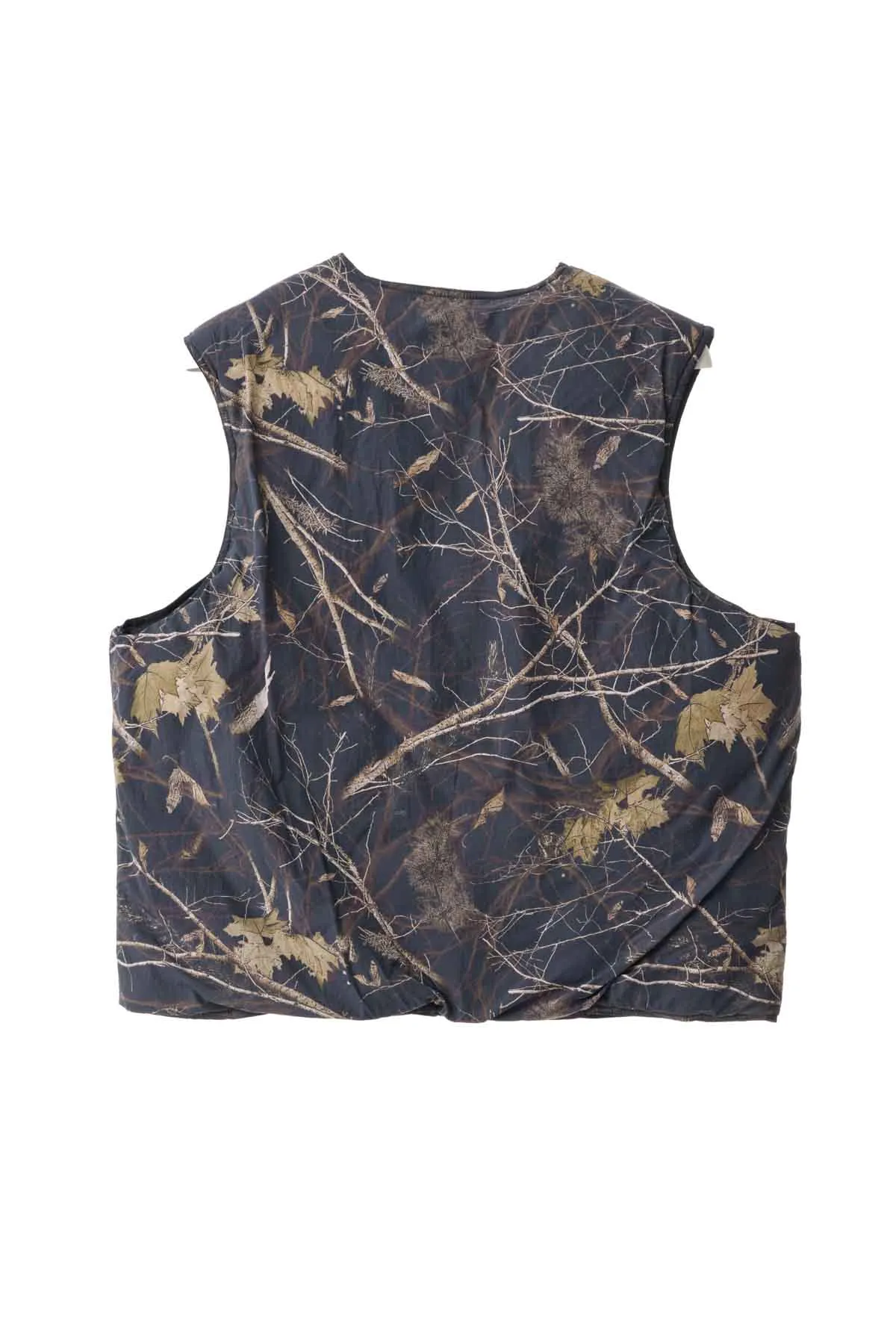 QUILTED NYLON VEST - Black/Camo