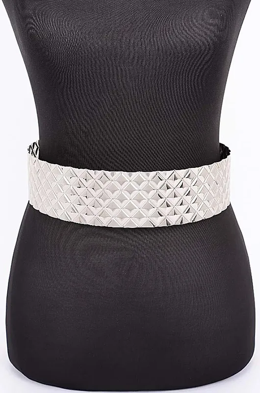 Quilted Printed Metal Belt