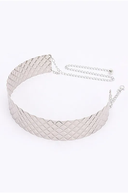 Quilted Printed Metal Belt