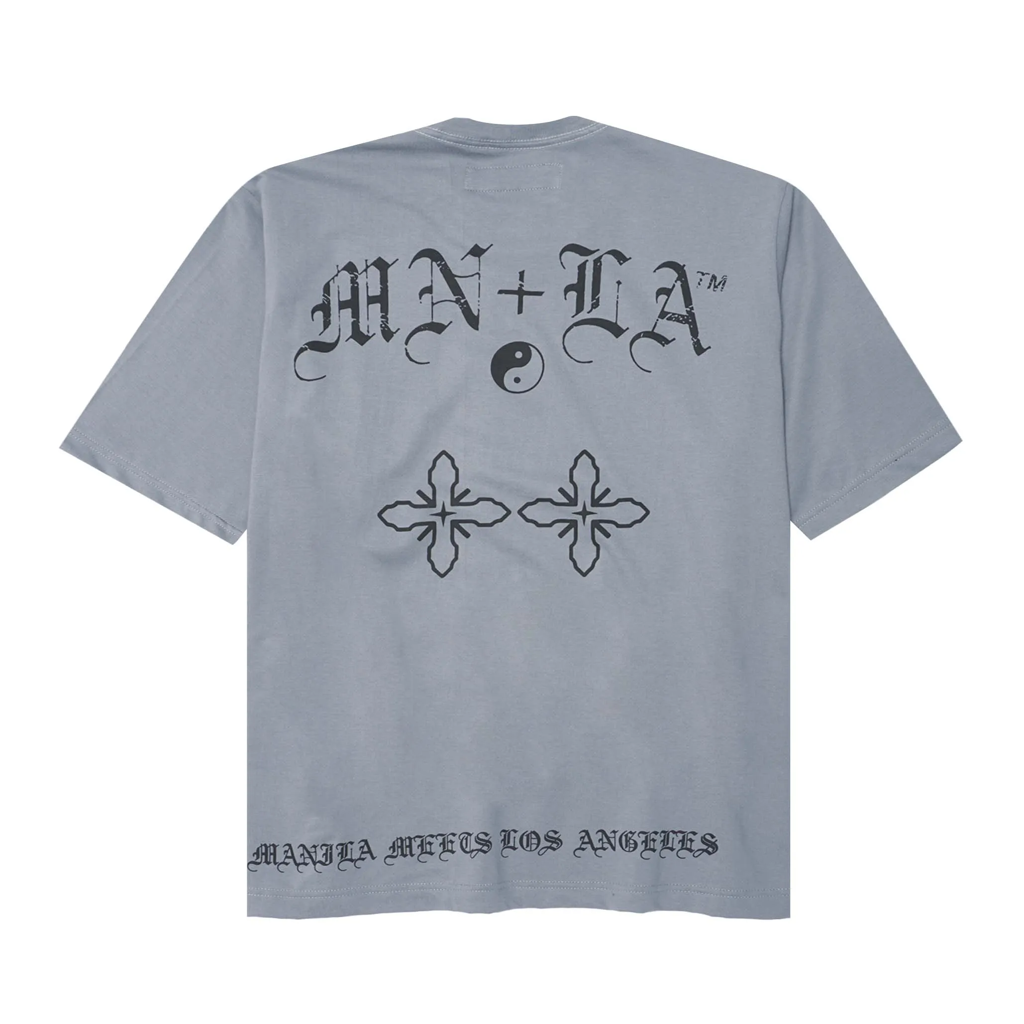 "TAKE NO SHIT, DO NO HARM" LITE TEE IN GLACIER