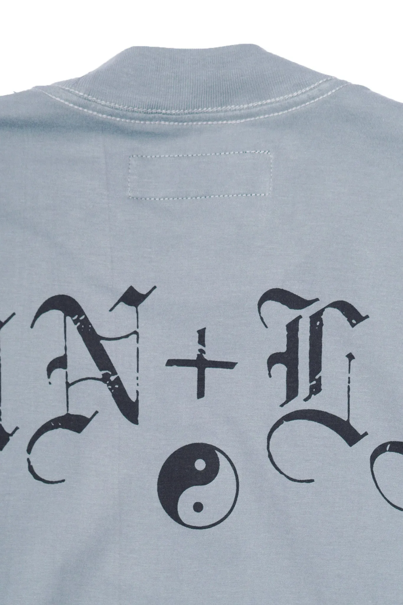 "TAKE NO SHIT, DO NO HARM" LITE TEE IN GLACIER