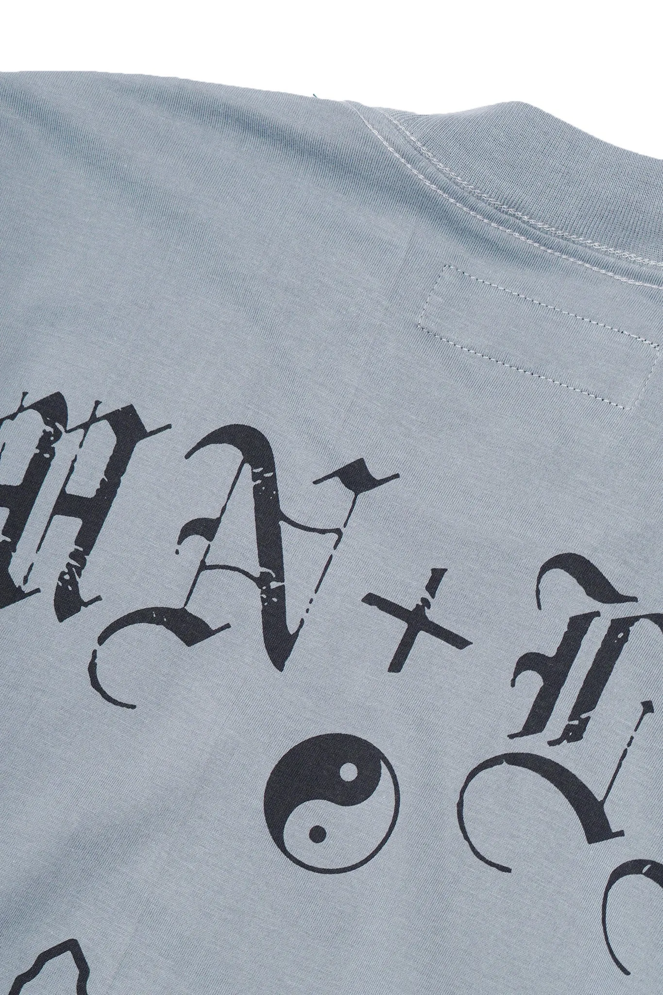 "TAKE NO SHIT, DO NO HARM" LITE TEE IN GLACIER