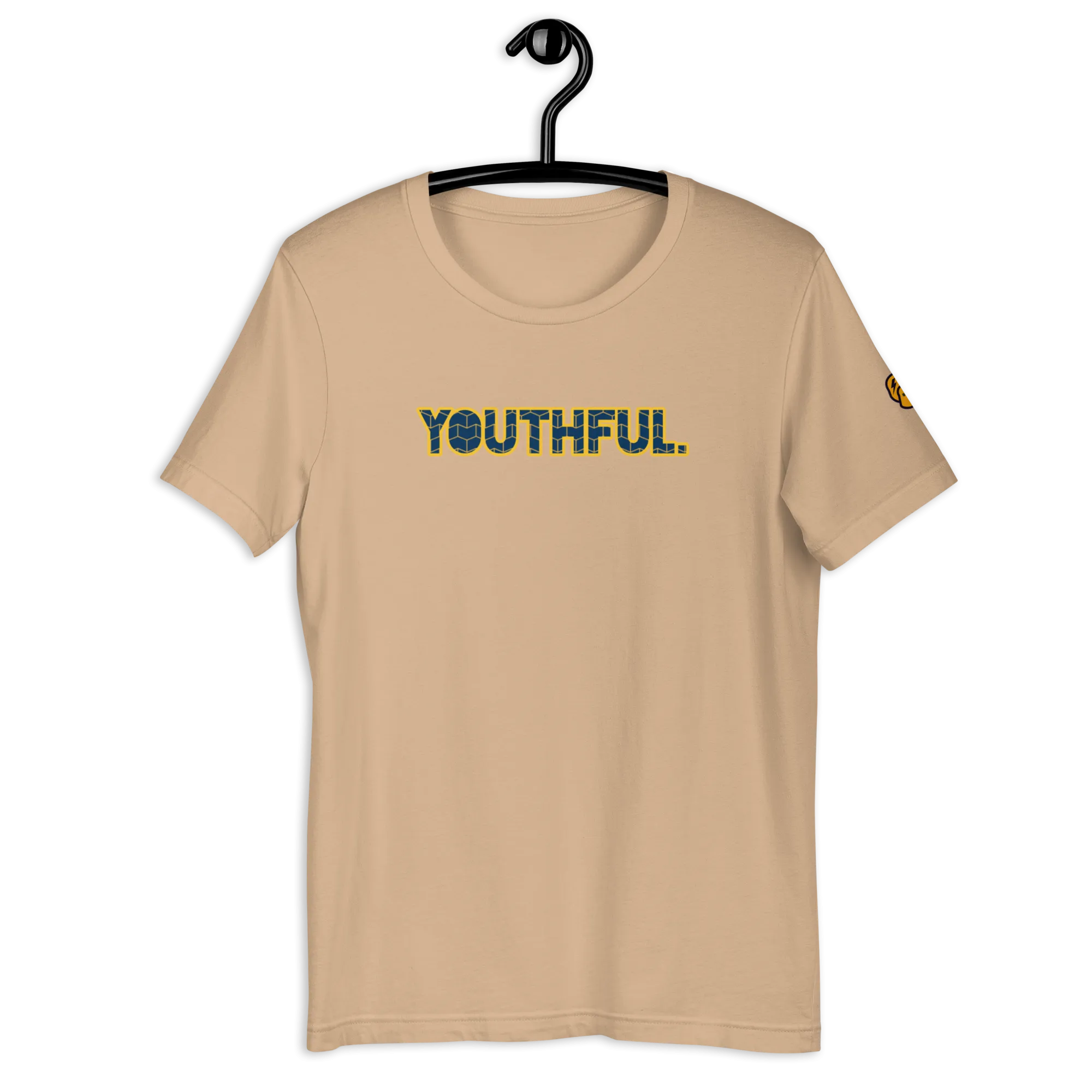 "YOUTHFUL." TEE