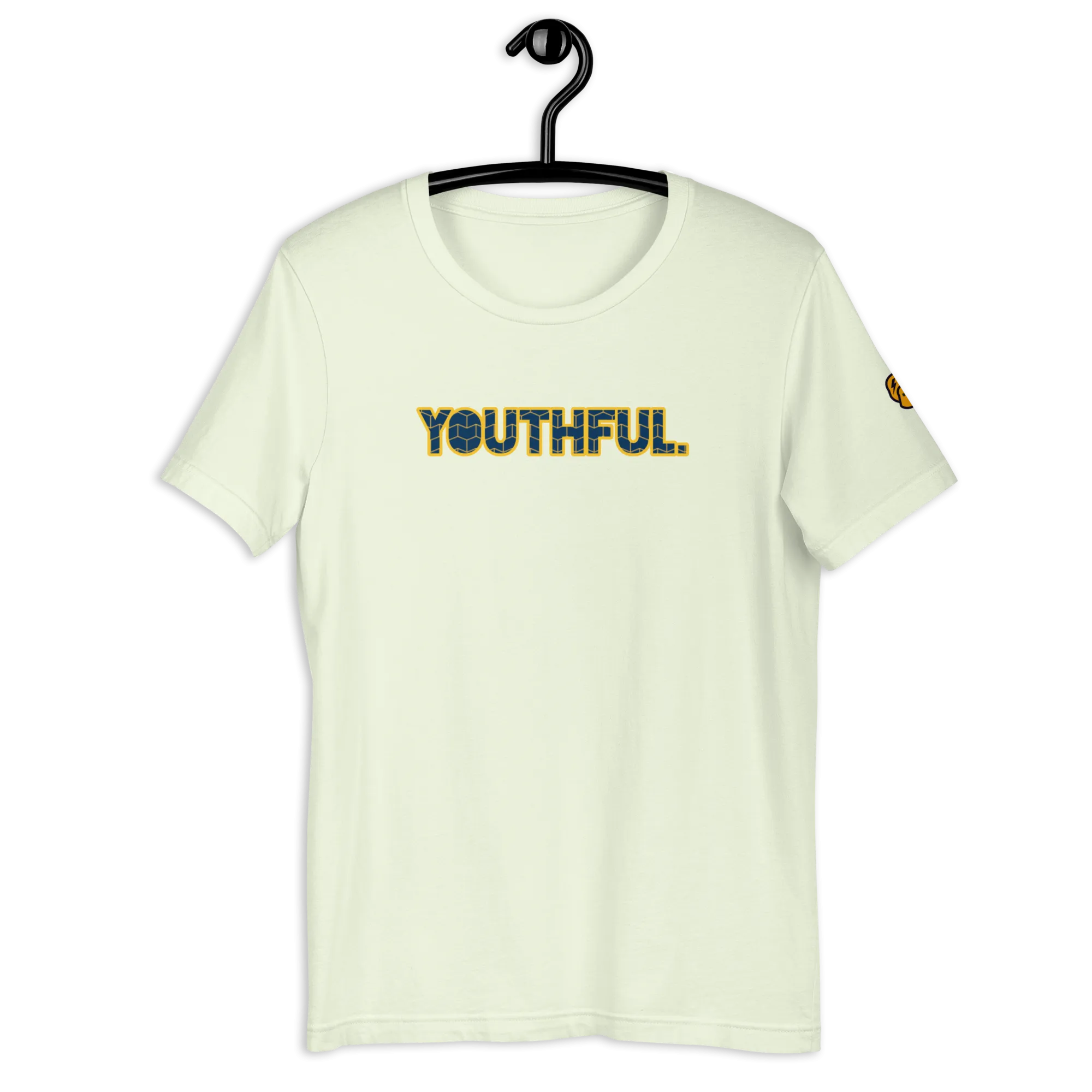"YOUTHFUL." TEE