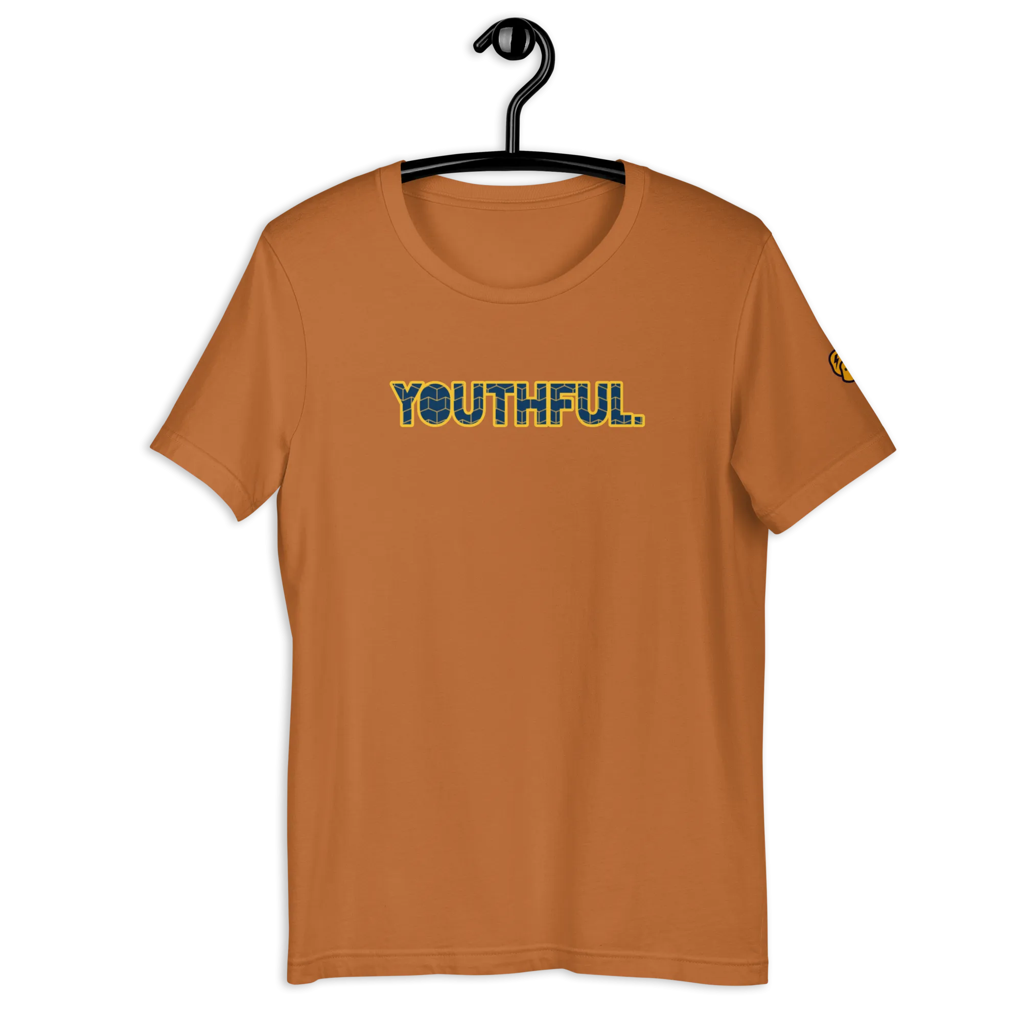 "YOUTHFUL." TEE