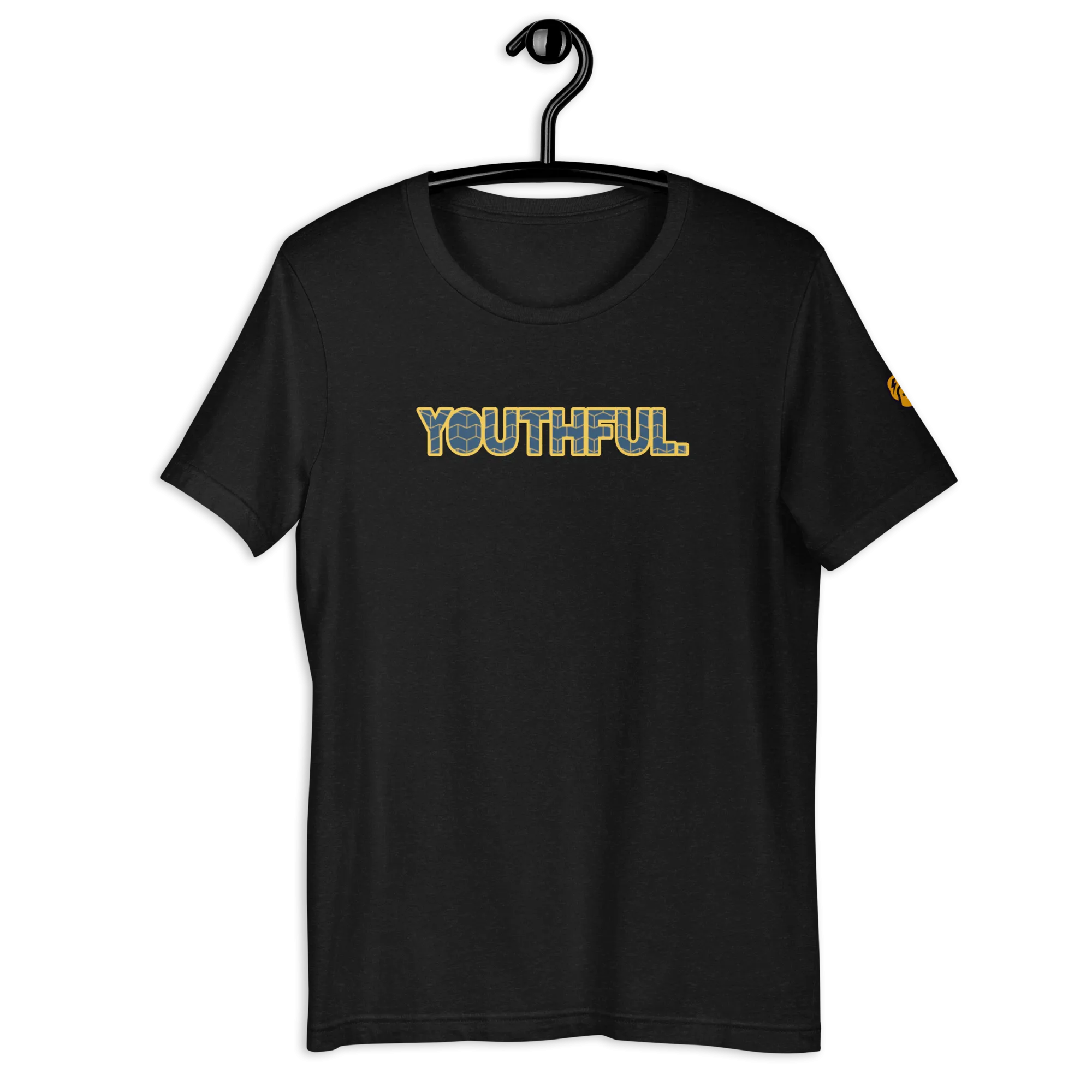 "YOUTHFUL." TEE