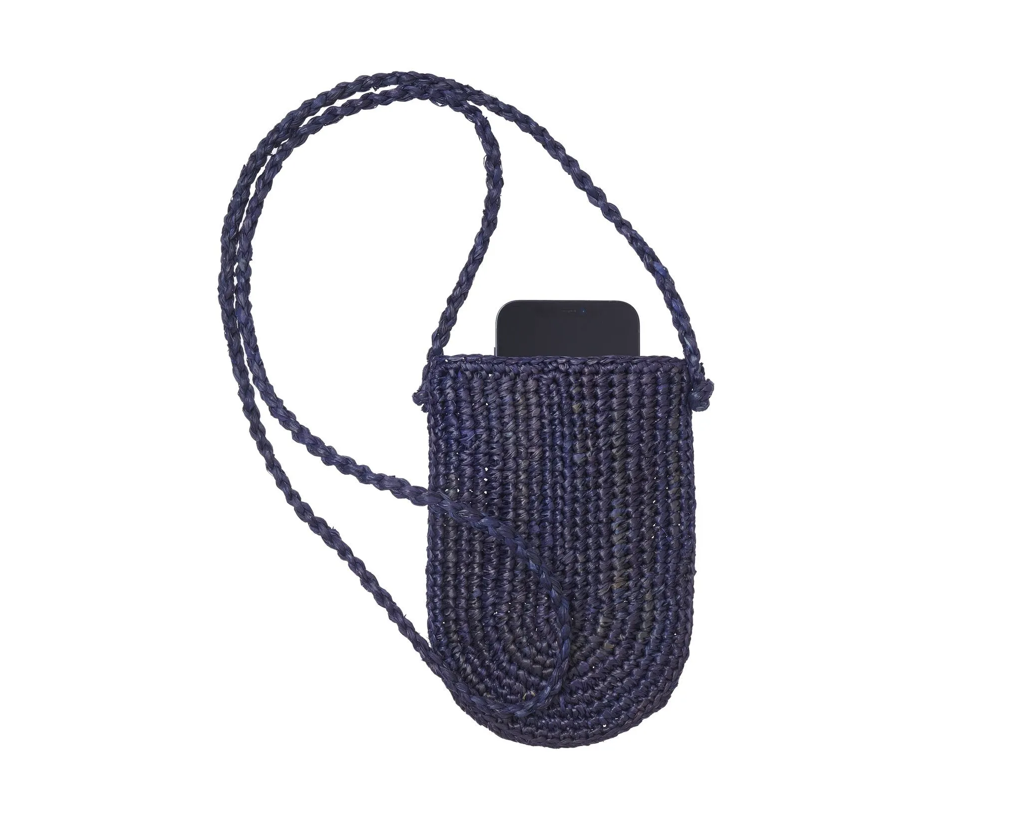 RAFFIA CROSSBODY PHONE CASE