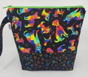 Rainbow Dogs - Project Bag - Medium