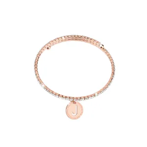 Rebecca My World Rose Gold Glam Bangle - J