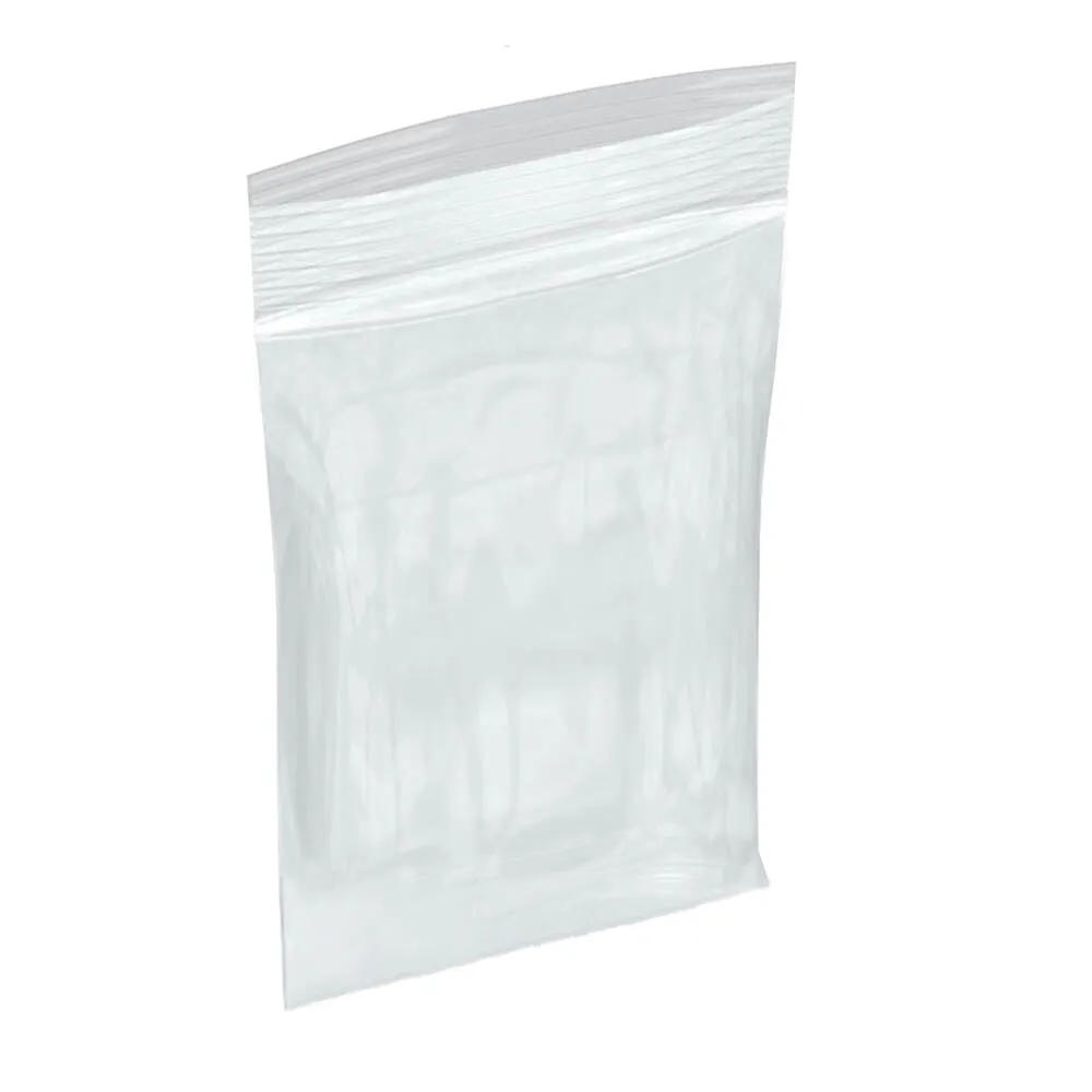 Reclosable Poly Bags - 3" x 4" - 2 Mil - 1,000 / Box - 10,000 / Case