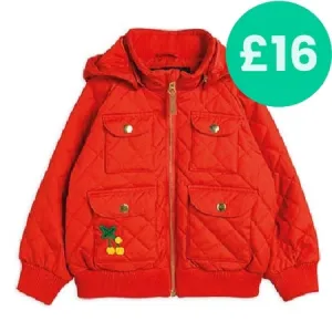 Red Cherry Quilted Jacket - Retired