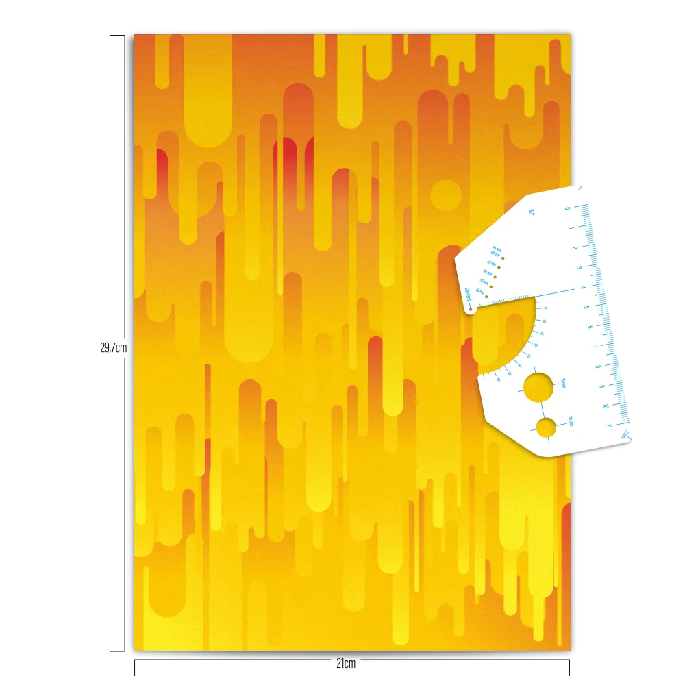 Reflective DIY Sticker: Lava