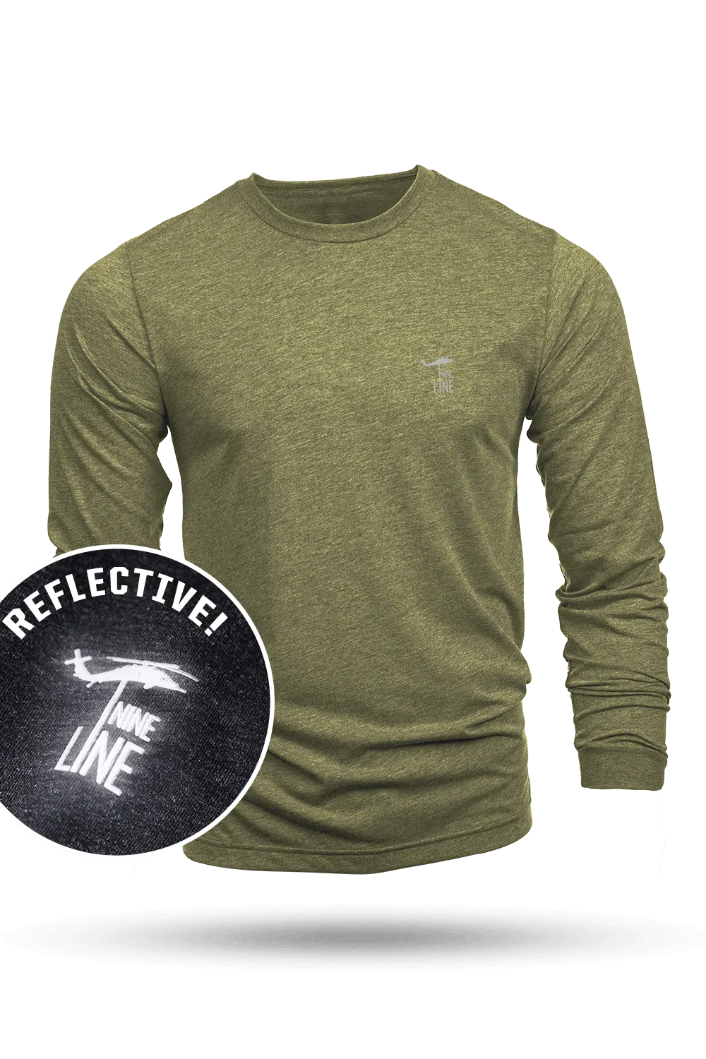 Reflective Dropline Logo - Long-Sleeve Shirt
