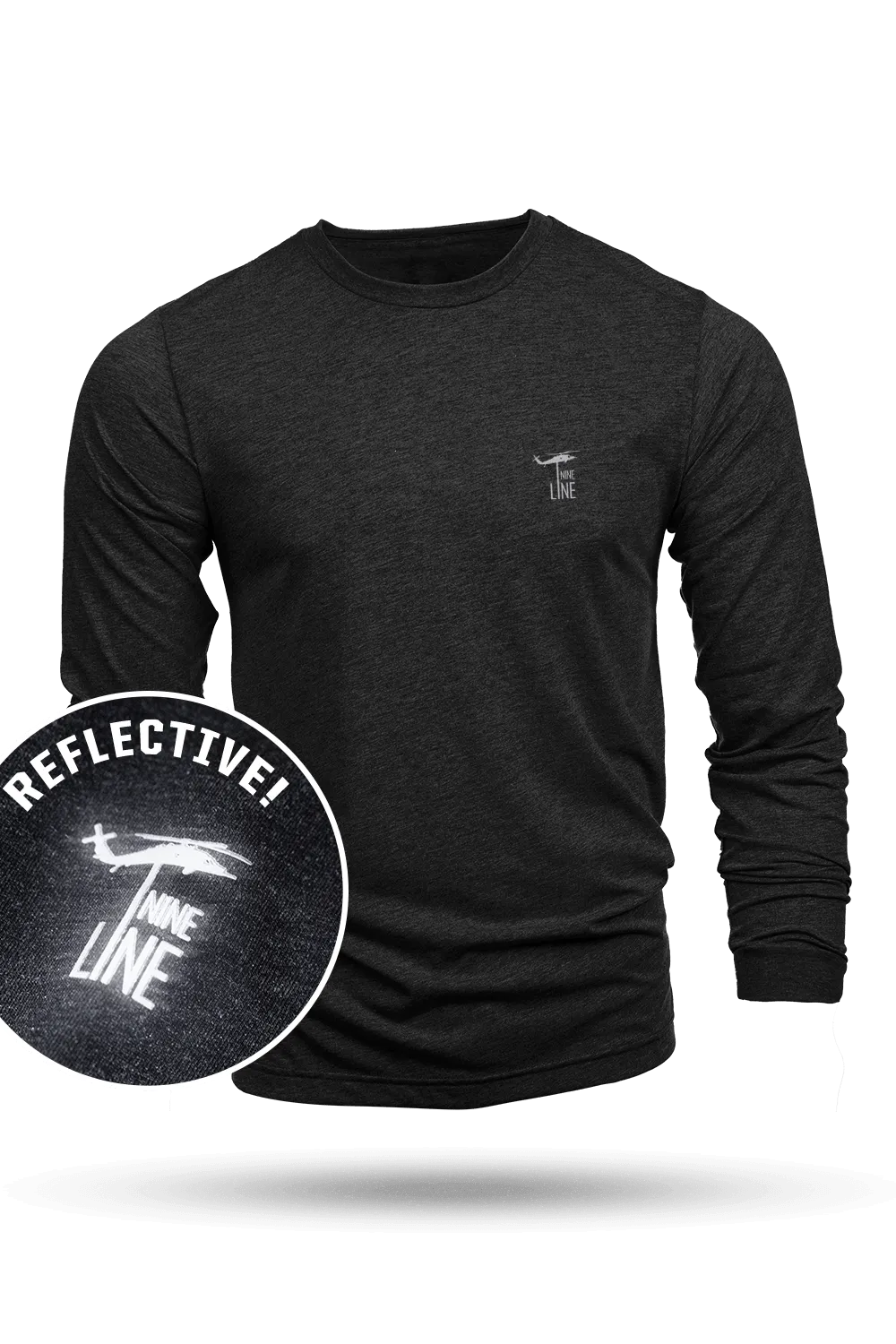 Reflective Dropline Logo - Long-Sleeve Shirt