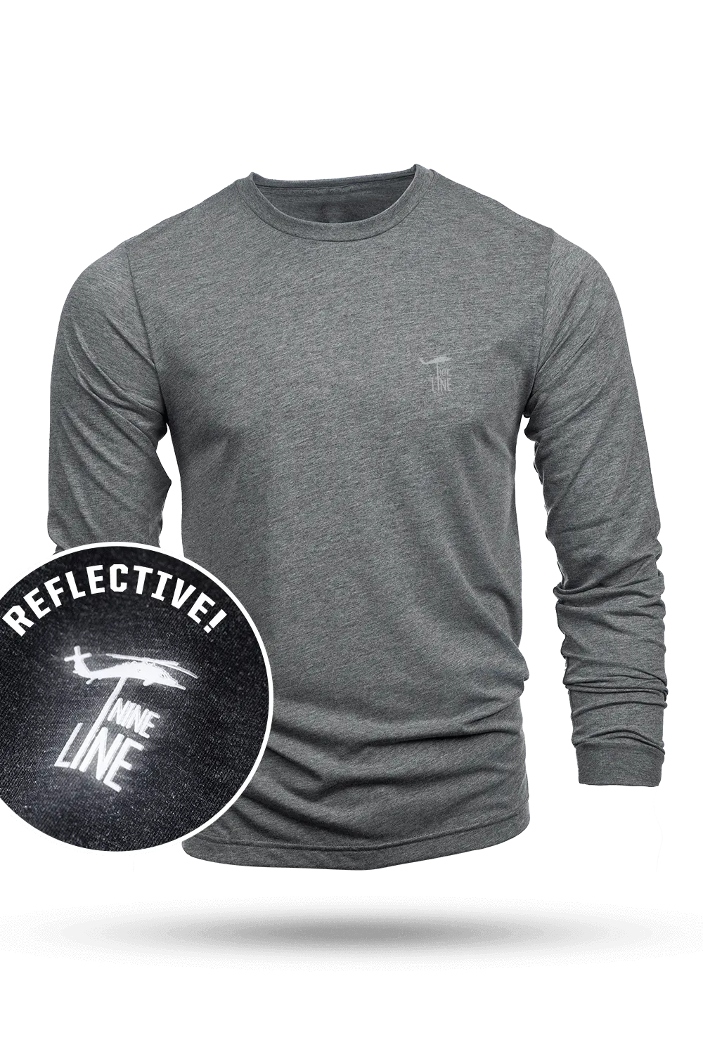 Reflective Dropline Logo - Long-Sleeve Shirt