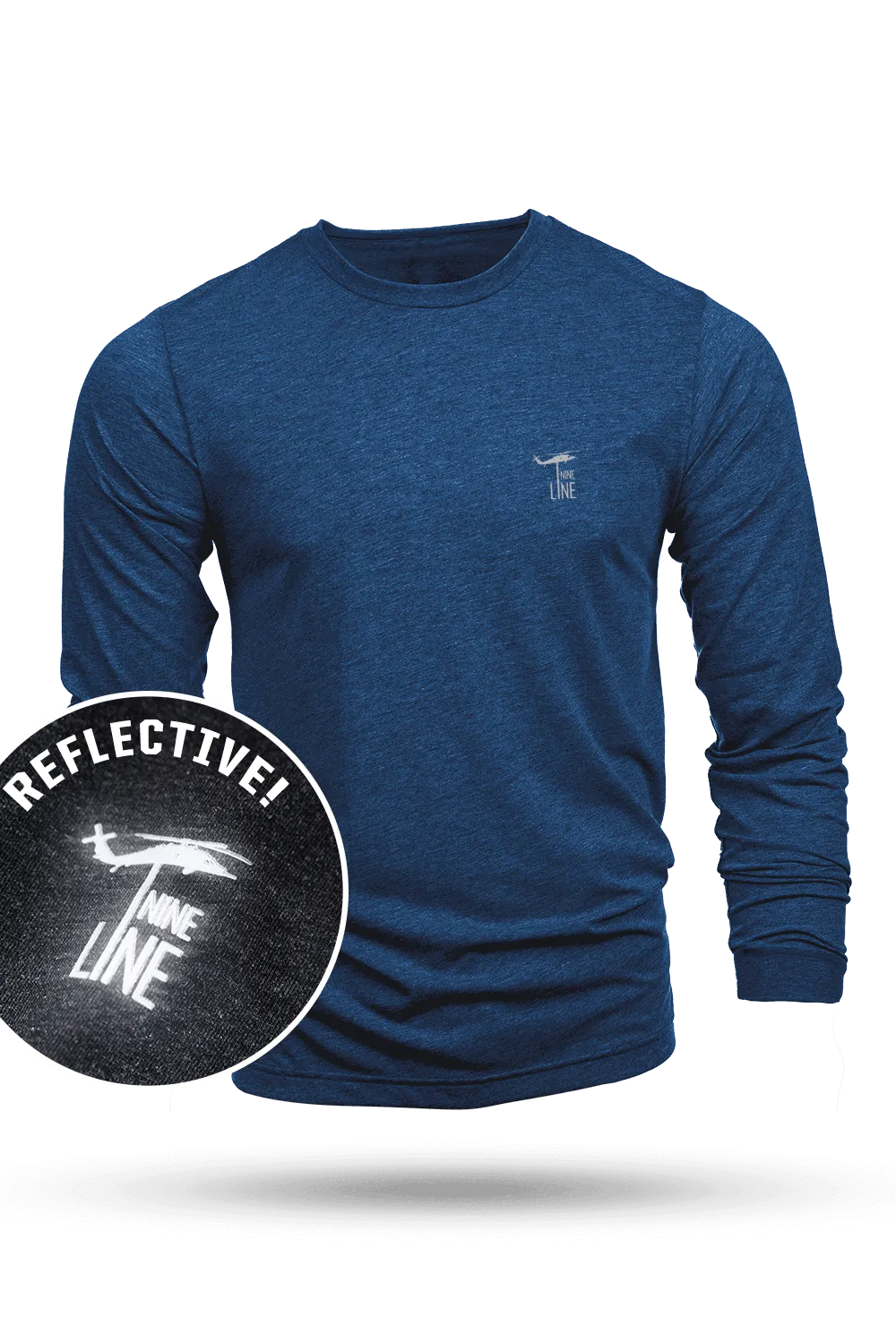 Reflective Dropline Logo - Long-Sleeve Shirt