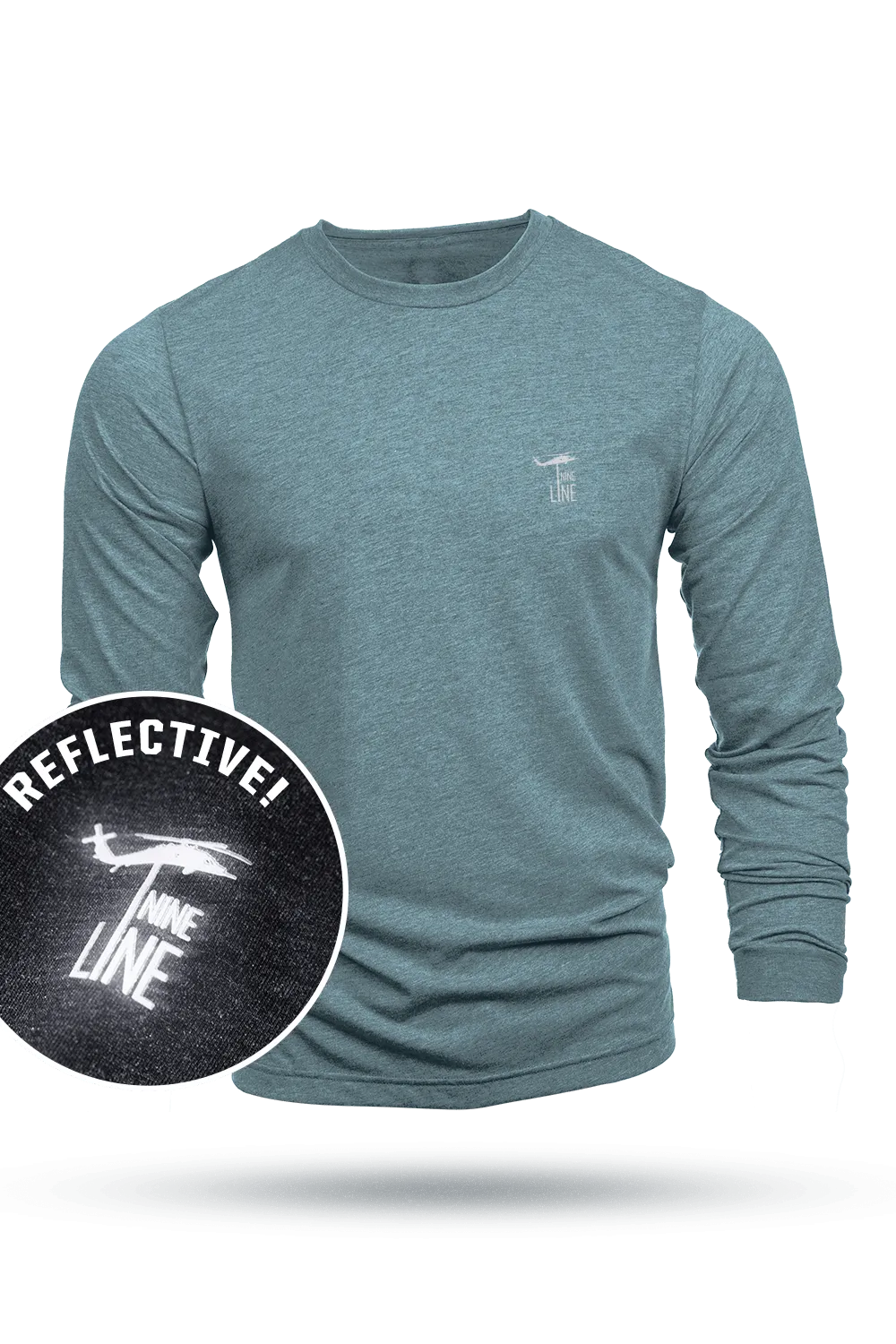 Reflective Dropline Logo - Long-Sleeve Shirt
