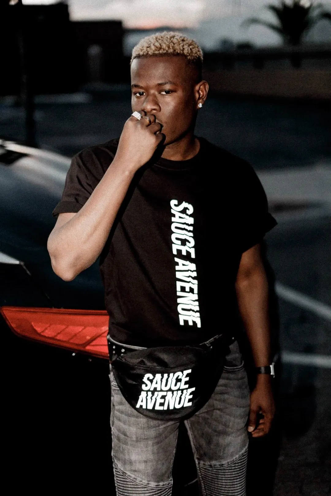 Reflective SA (Vertical) | Black Tee