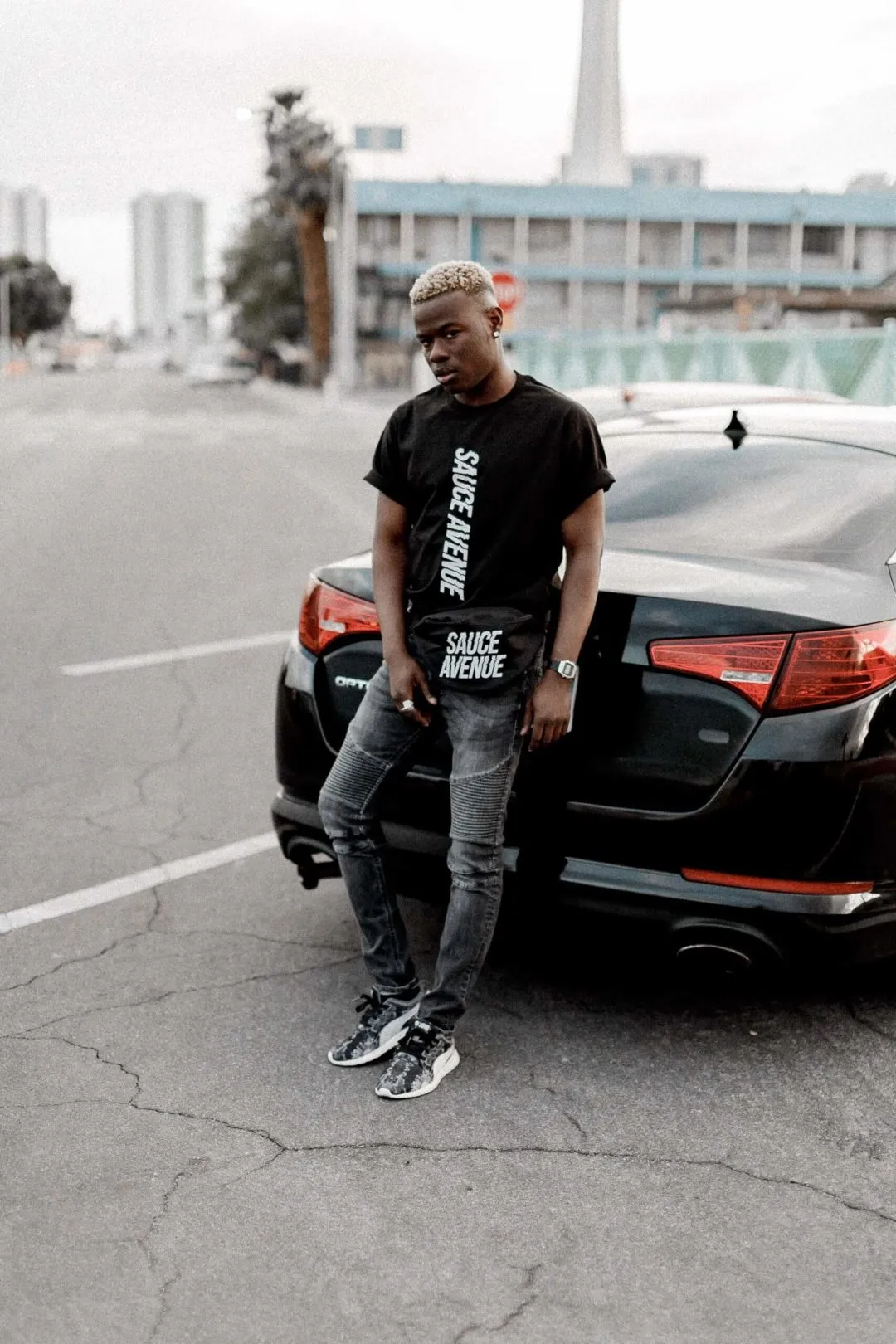 Reflective SA (Vertical) | Black Tee