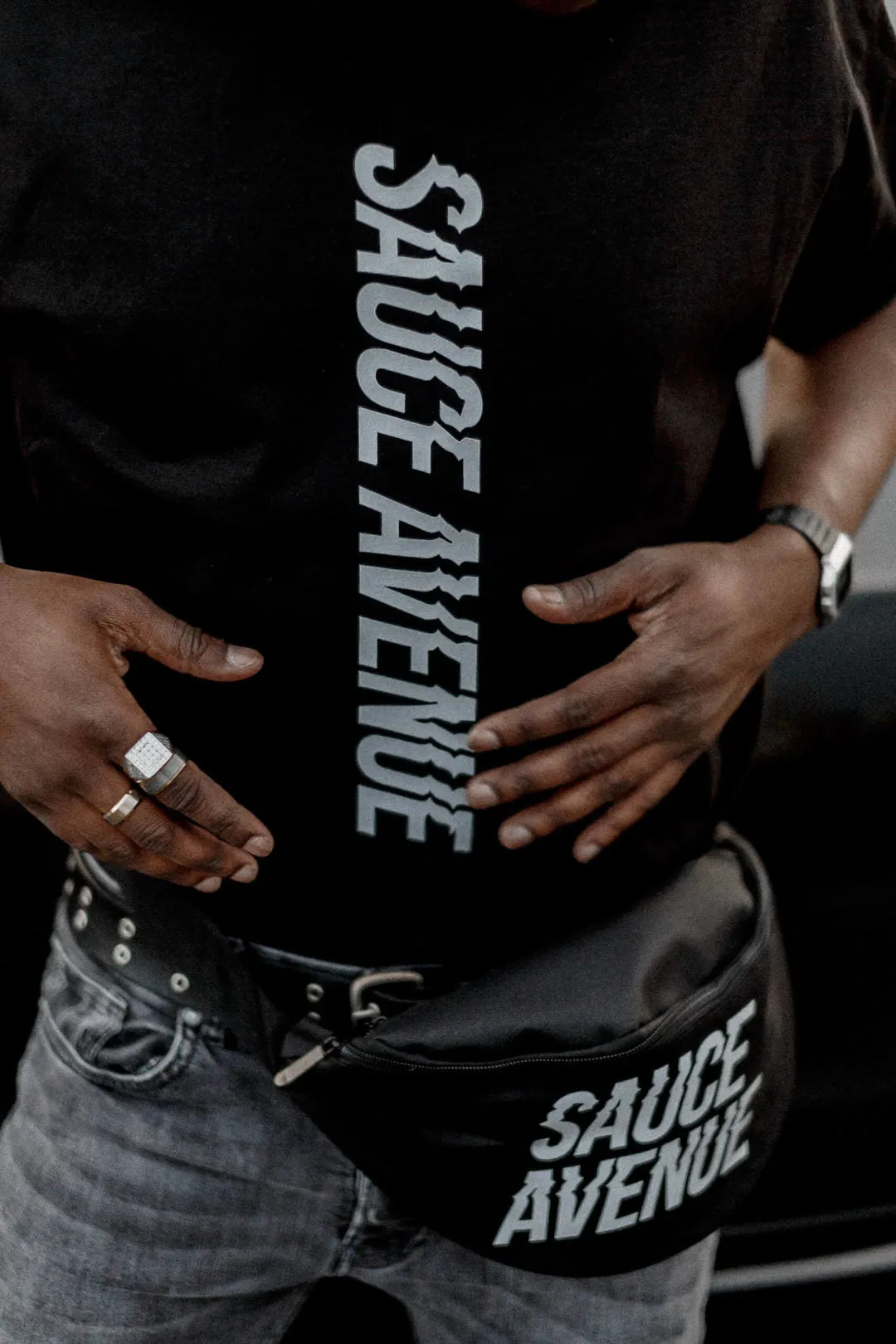 Reflective SA (Vertical) | Black Tee